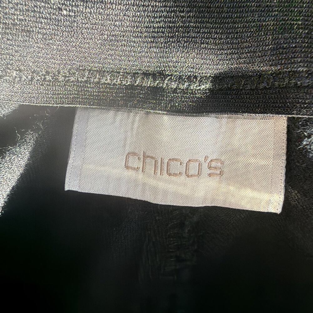 Chico's Black high Rise straight Pants Women’s 2.5 14 Short 35 x 29 - Picture 9 of 10